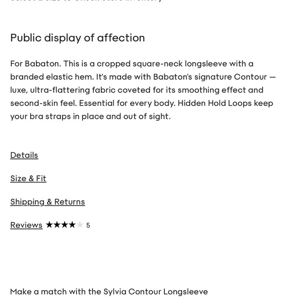 Aritzia Babaton Sylvia Contour size large - Picture 3 of 11